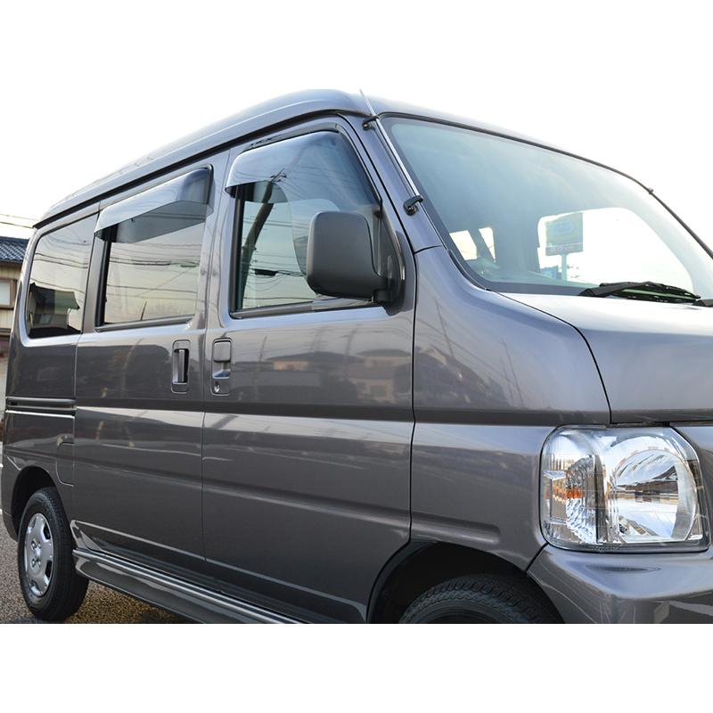 バモス ホビオ アクティバン ドアバイザー スーパー ワイドバイザー