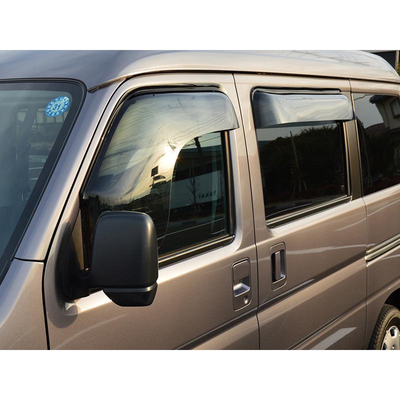 バモス ホビオ アクティバン ドアバイザー スーパー ワイドバイザー