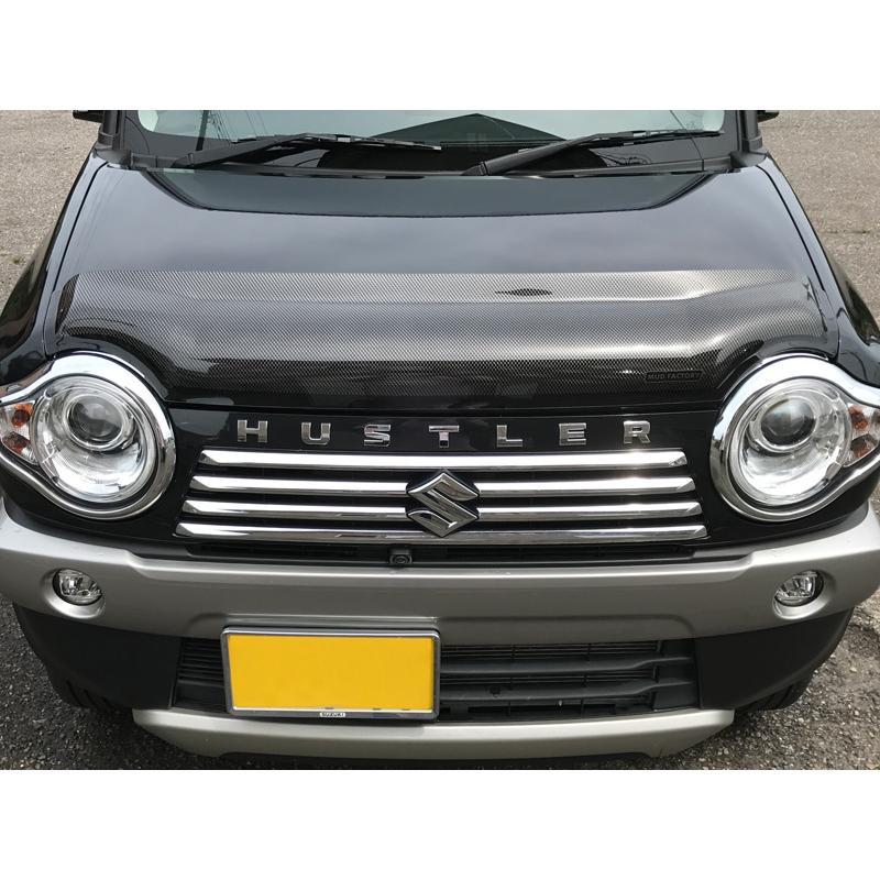 ハスラー MR31S MR41S型 バグガード カーボンプリント フレアクロス