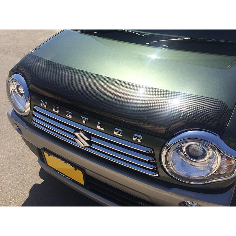 ハスラー MR31S MR41S型 バグガード カーボンプリント フレアクロス