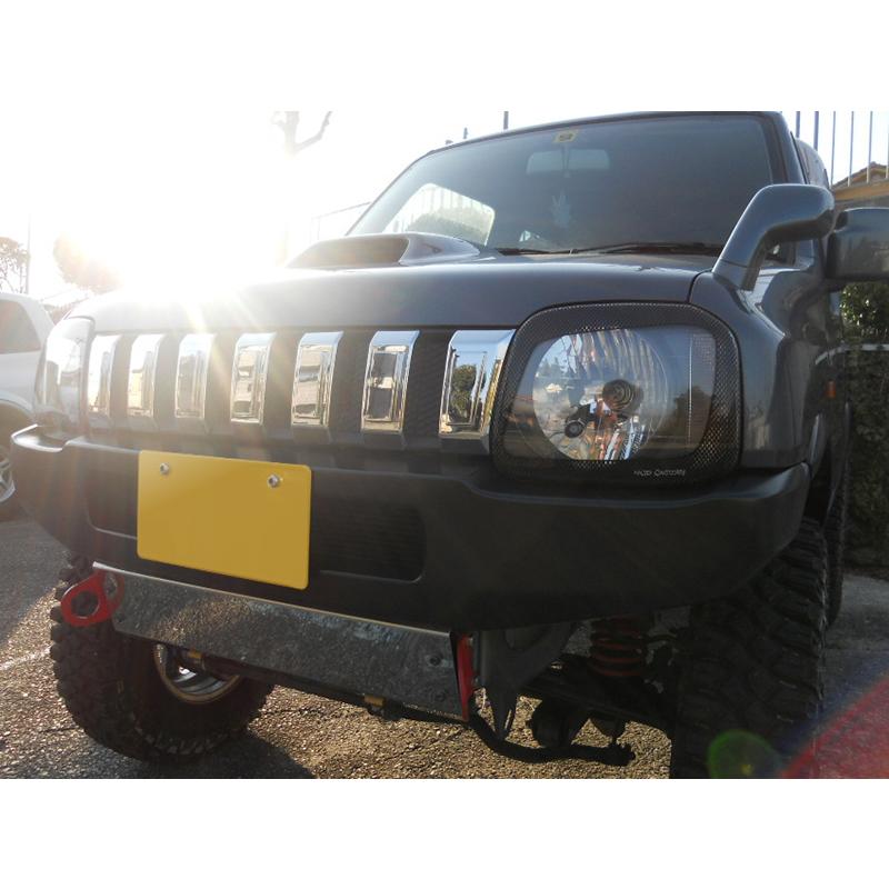 ジムニー JB23 JB33 JB43 シエラ ヘッドライトカバー カーボン パーツ