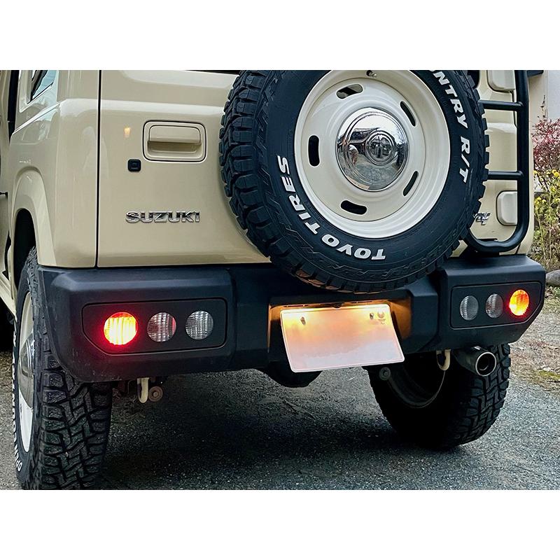 新型 ジムニー JB64 JB64W JB74 JB74W JC74W テールレンズカバー 丸目