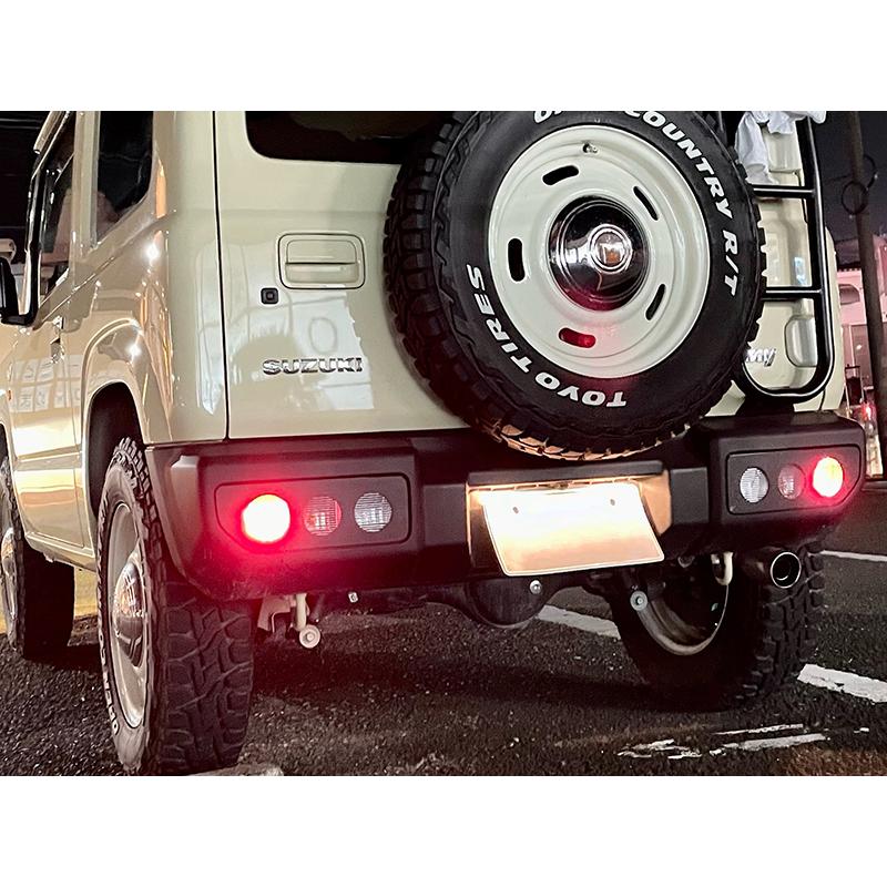 新型 ジムニー JB64 JB64W JB74 JB74W JC74W テールレンズカバー 丸目