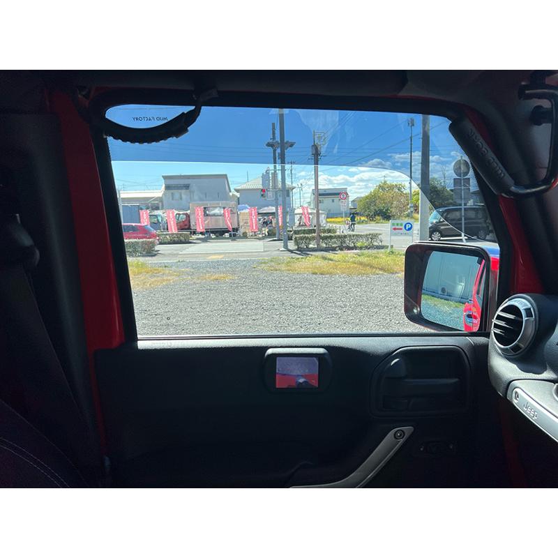 ジープ ラングラー JK ワイド ドアバイザー 純正 より幅広