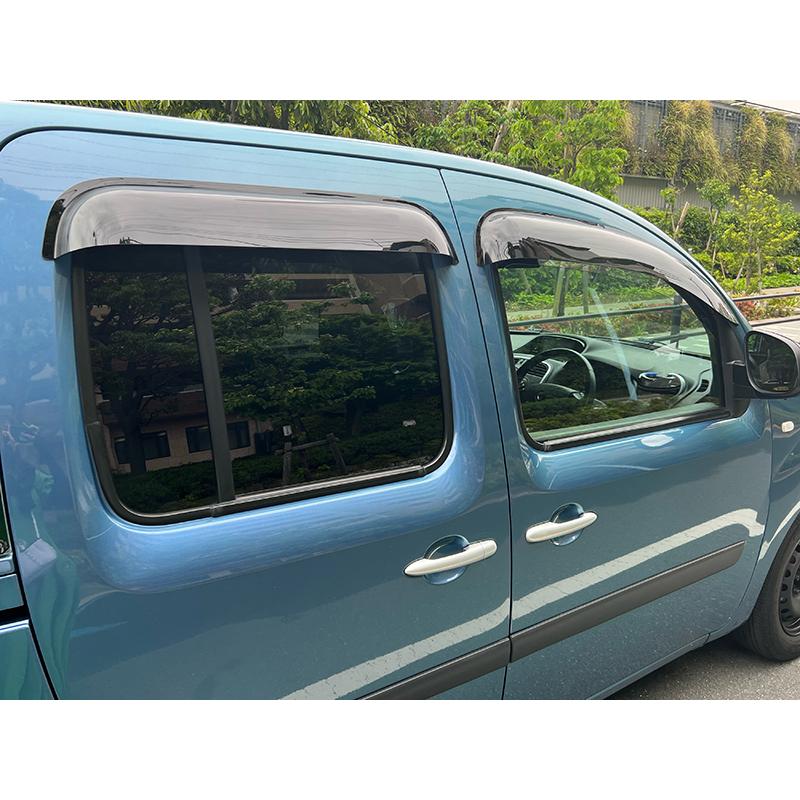 ルノー カングー 2 デカングー ドアバイザー ビッグ ワイド 前後セット