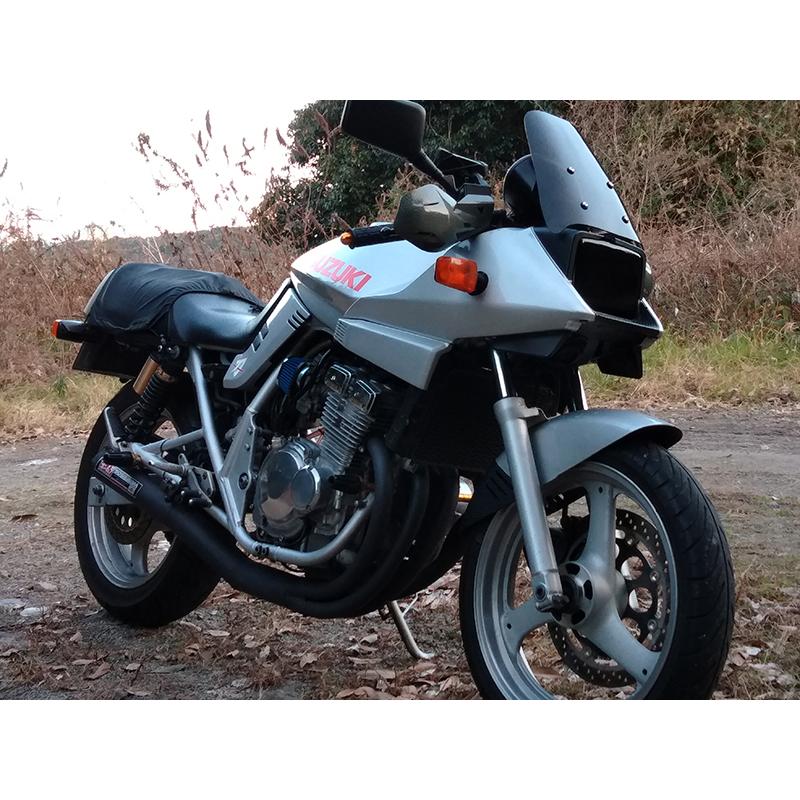 スズキ カタナ GSX400S GSX250S ヘッドライトカバー ダークスモーク