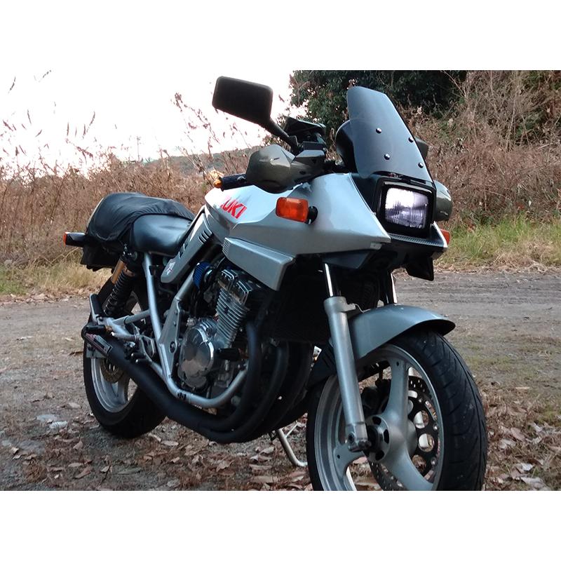スズキ カタナ GSX400S GSX250S ヘッドライトカバー ダークスモーク