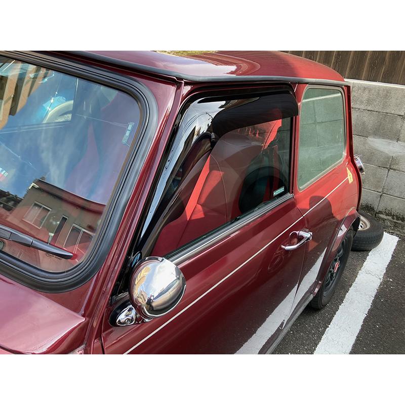 ローバー ミニ ドアバイザー ワイドバイザー ダーク パーツ ローバー