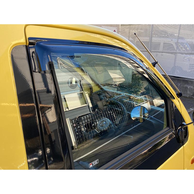 ミゼット２　ミゼットⅡ　ドアバイザー　ワイド　左右セット ダイハツ ミゼット2 K100P 100C型 ドアバイザー 純正に近い形状