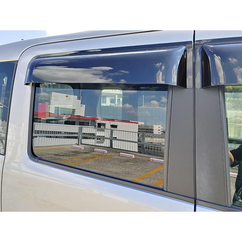 スペーシア　純正　ワイドバイザー　MK53S 新品未使用品　4本セット　完備品 ワイドバイザー（純正）スペーシア・スペーシアギア MK53S 専用 楽天