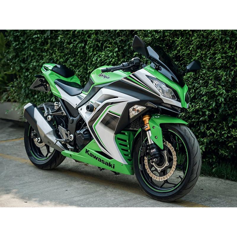 カワサキ ニンジャ EX250L M EX300A B スクリーン 2013-2017 ダーク