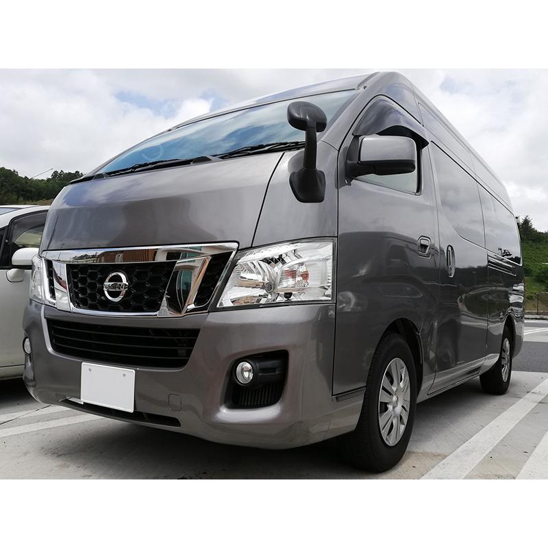 NV350 キャラバン ドアバイザー ビッグ ワイドバイザー ダーク パーツ