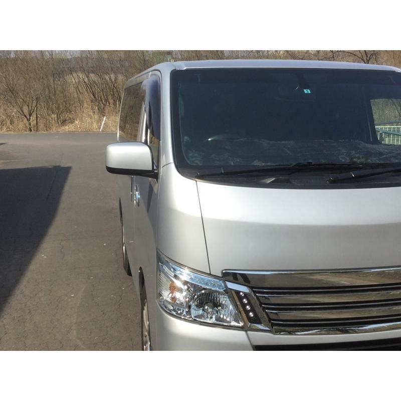 NV350 キャラバン ドアバイザー ビッグ ワイドバイザー ダーク