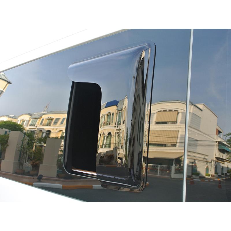 NV350 キャラバン 小窓 バイザー 片側1P パーツ カスタム : マッド