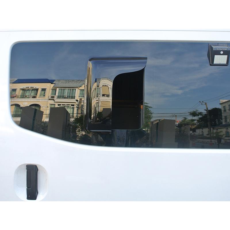 NV350 キャラバン 小窓 バイザー 左右 パーツ カスタム : マッド