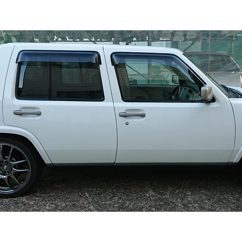 日産 ラシーン ドアバイザー RB14型 前後セット ビッグ ワイドバイザー