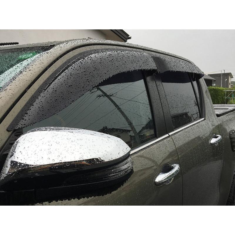 新型 ハイラックス 8代目 GUN125型 ドアバイザー ビッグ ワイド