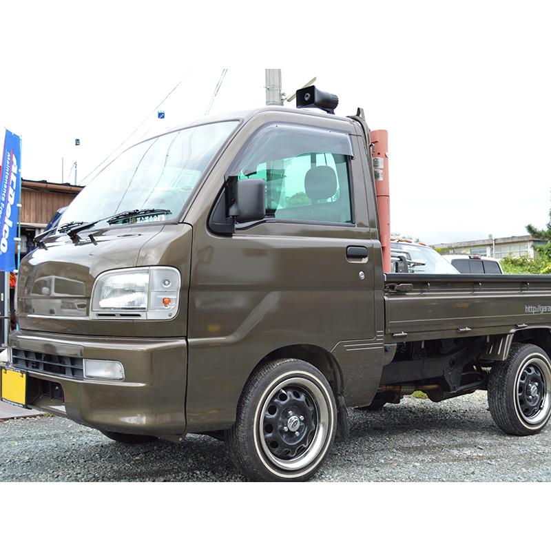 ハイゼットトラック S200P S210P S201P S211P S100P S110P ドアバイザー ワイドバイザー ジャンボ｜mudfactory｜09