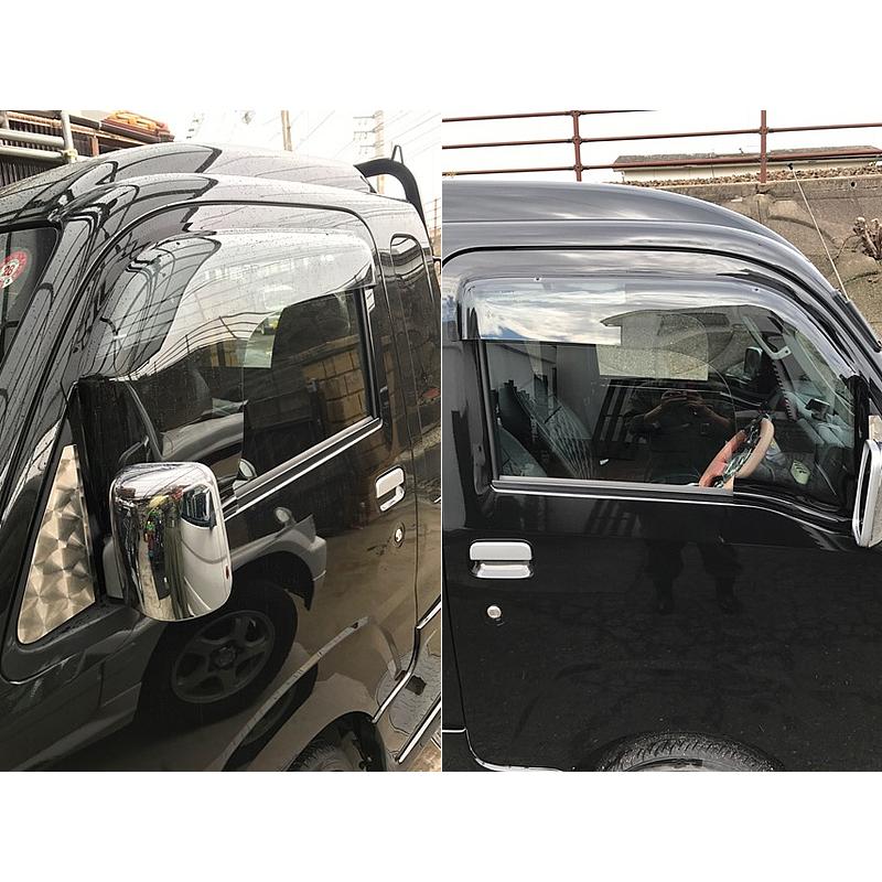 ハイゼットS500P S510P ドアバイザー スーパー ワイドバイザー ライト