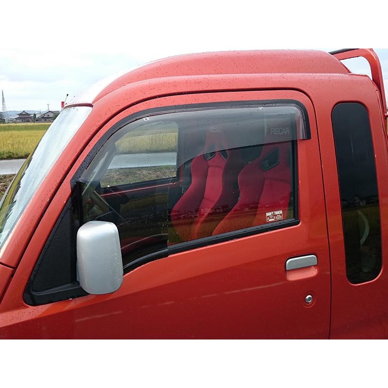 ハイゼットS500P S510P ドアバイザー スーパー ワイドバイザー ライト