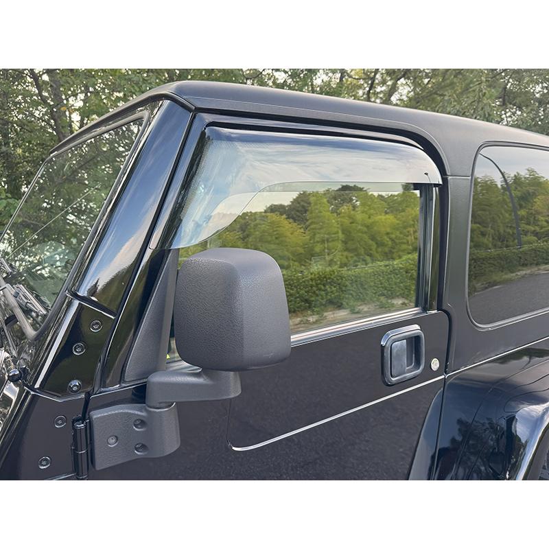 ジープ ラングラー TJ YJ ワイド ドアバイザー 純正 より幅広 ライト