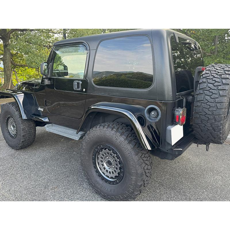 ジープ ラングラー TJ YJ ワイド ドアバイザー 純正 より幅広 ライト