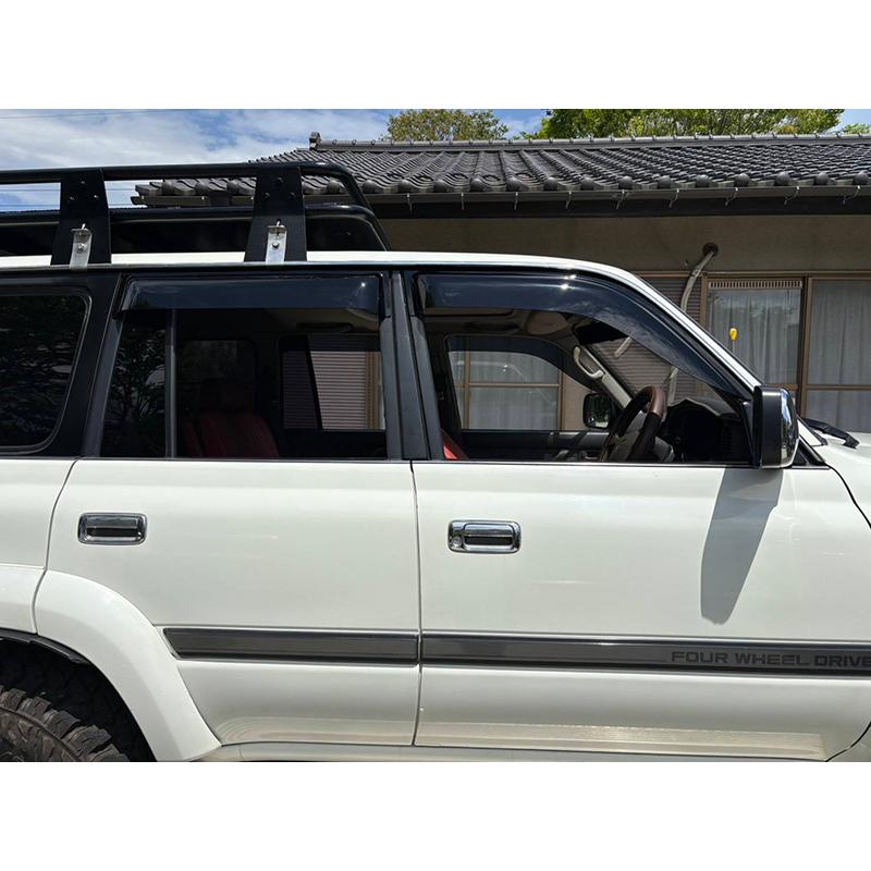 ランドクルーザーLC80ウィンドウバイザー ランドクルーザー 80 ランクル80 ワイドバイザー ドアバイザー