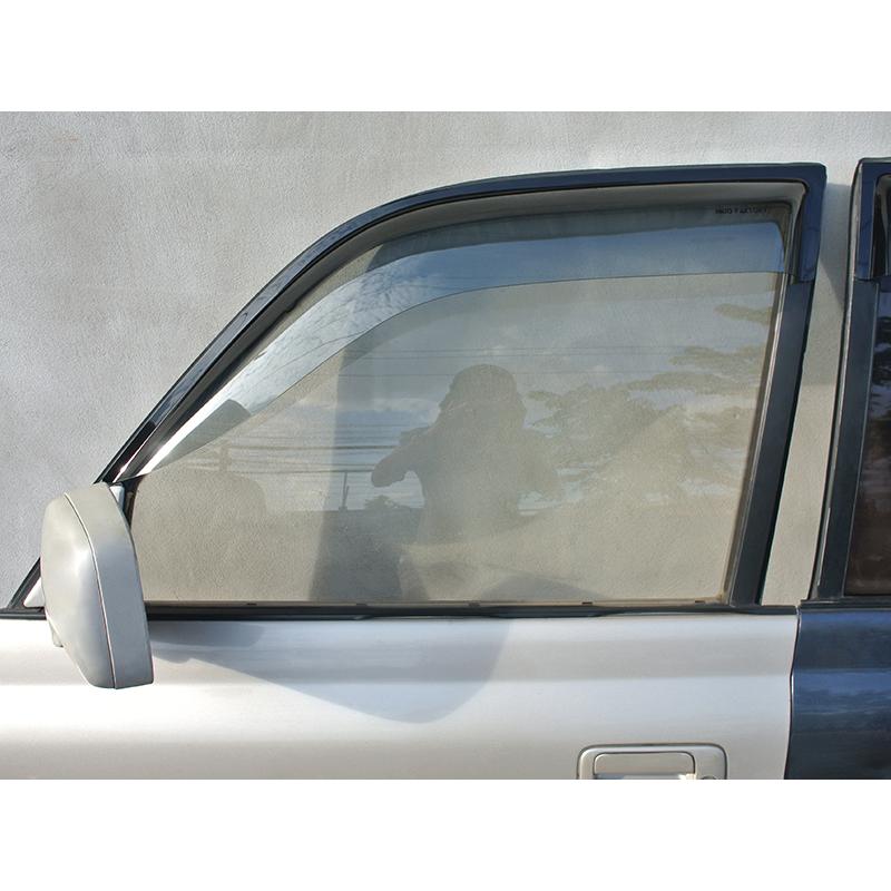 ランクル80 マッドファクトリービッグワイドバイザー4点セット 未使用品 mudfactory_n130-big-ds