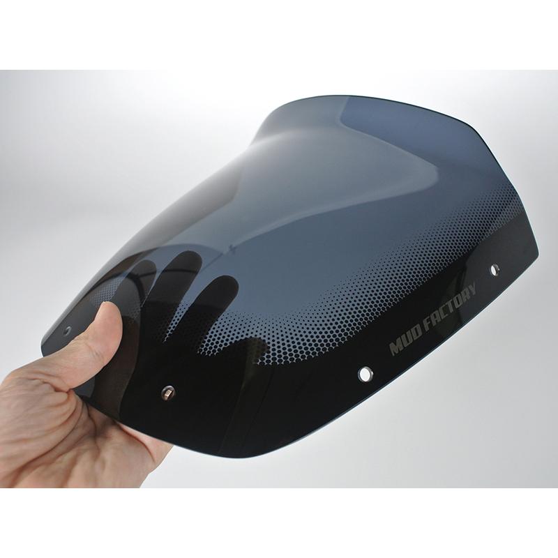 カワサキ ZRX400 前期 スクリーン ダーク ロング ウインドシールド