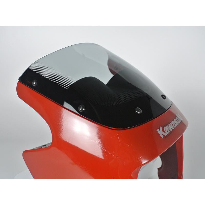 美品 純正 Kawasaki レッドカウル ウィンドシールド付き カワサキ ZRX400 前期 スクリーン ライト 純正サイズ ウインドシールド