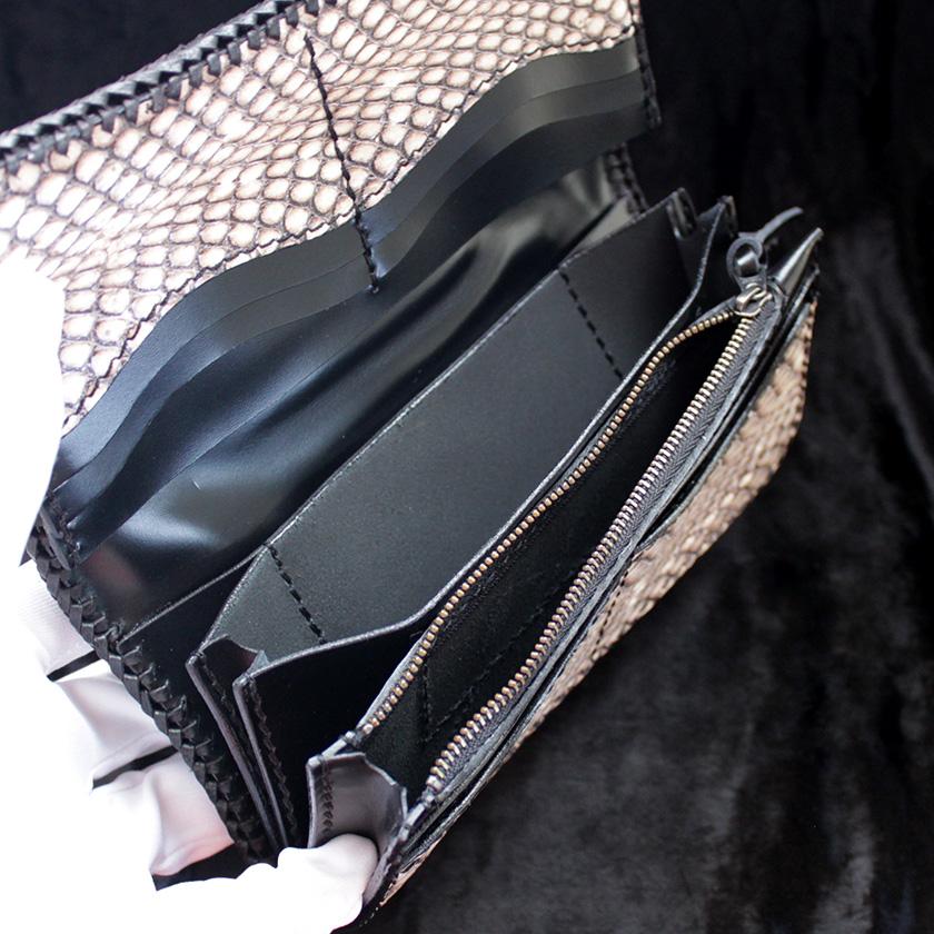 コブラ頭付き長財布/ファイヤートライバル/ブラック&ナチュラル/レース編み/バイカーズウォレット |  | 13