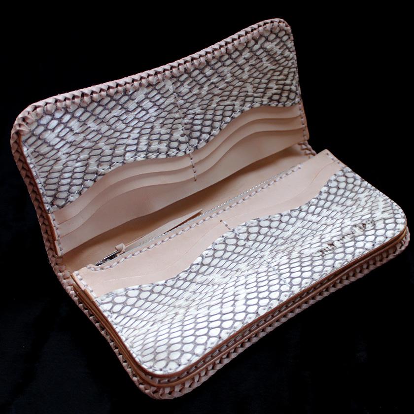 コブラ頭付き長財布/ファイヤートライバル/ブラック&ナチュラル/レース編み/バイカーズウォレット |  | 14