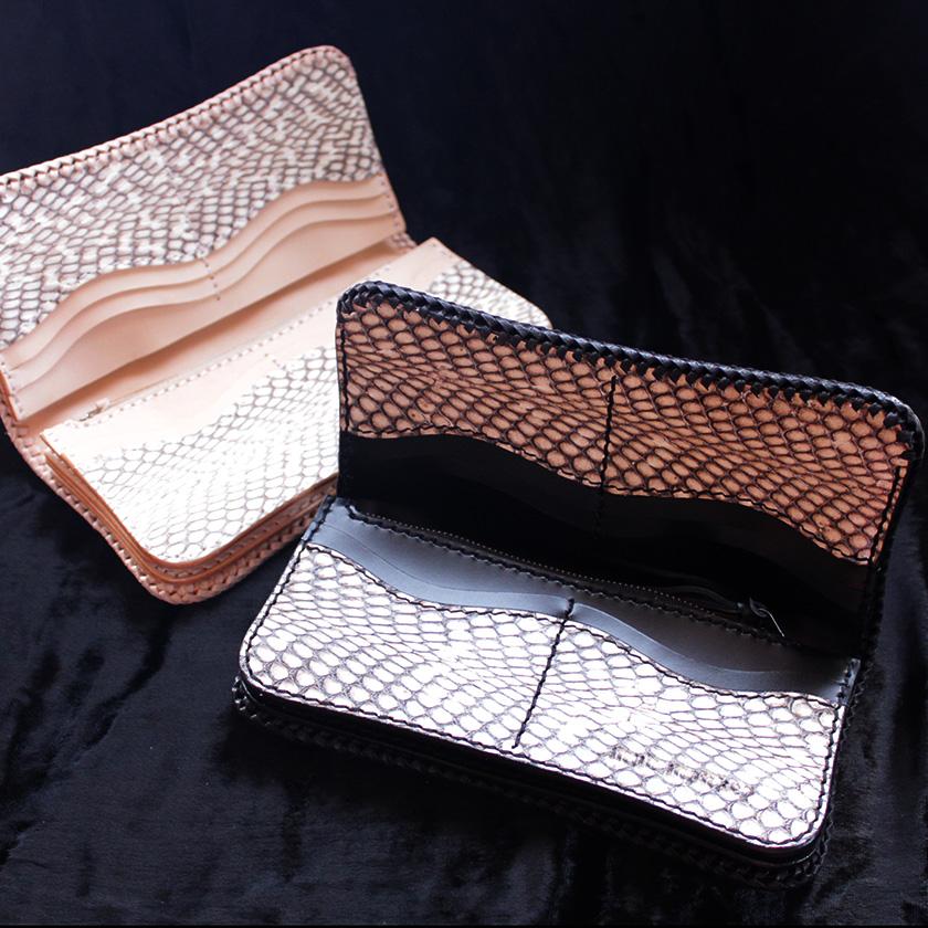 コブラ頭付き長財布/ファイヤートライバル/ブラック&ナチュラル/レース編み/バイカーズウォレット |  | 07