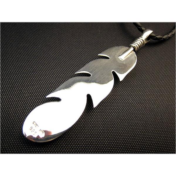 シルバー925ペンダント/フェザー・インディアン　ズニスタイル |  | 02