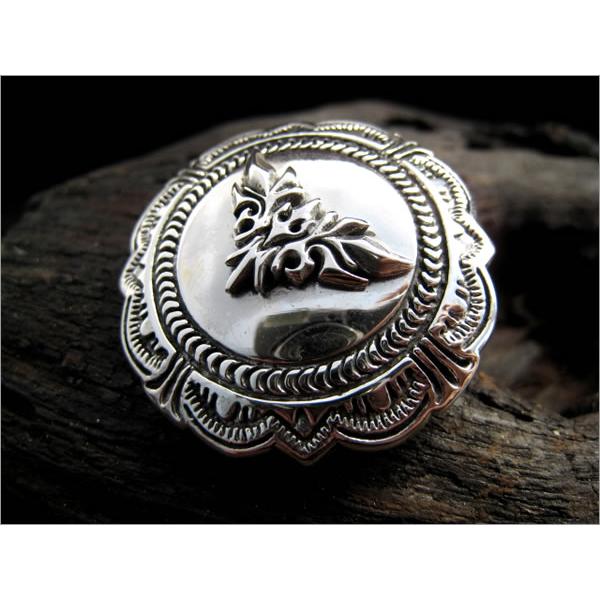 コンチョ ボタン/ネジ式/シルバー925/クラウンMUD/バイカーズウォレット用 |  | 01