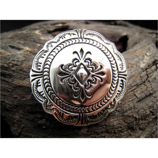 コンチョ ボタン/ネジ式/シルバー925/ロイヤル・バロックStyle |  | 01