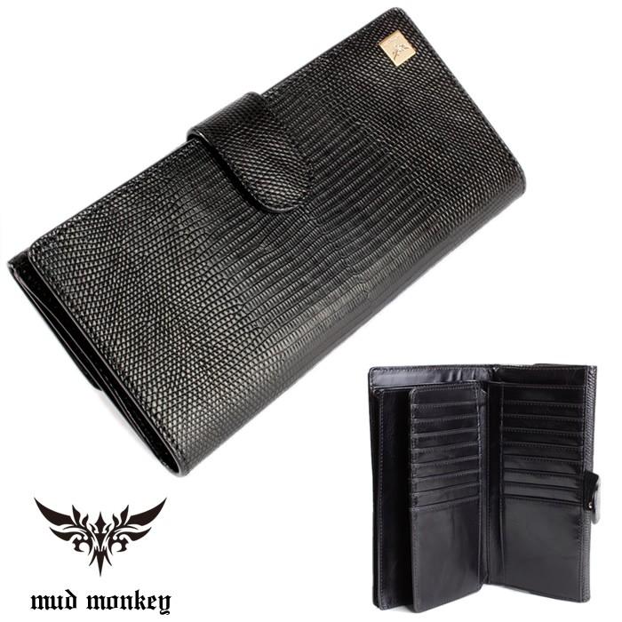 廃盤売り切りのため値下げ！リザード 長財布・トカゲブラック/大容量長財布/カード収納24枚/ベロ付 |  | 08