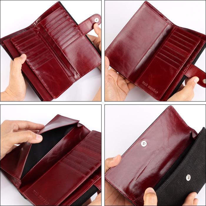 廃盤売り切りのため値下げ！パイソン 長財布・マットブラック/大容量長財布/カード収納24枚/ベロ付 |  | 05