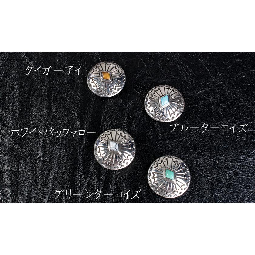コンチョシルバー925/天然石・ターコイズ・ホワイトバッファロー コンチョシルバー925/天然石・ターコイズ・ホワイトバッファロー