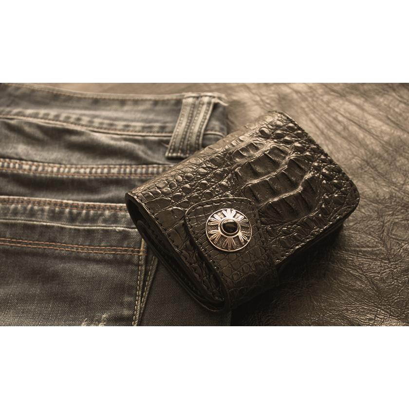 コンチョシルバー925/天然石・ホワイトバッファロー・オニキス/ネイティブインディアン/ミドル/レザークラフト/コンチョボタン/ネジ式 |  | 04