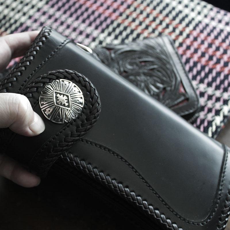 コンチョ ボタン シルバー925/ネジ式/クロストライバル/ビッグコンチョ/レザークラフト/バイカーズウォレット |  | 02