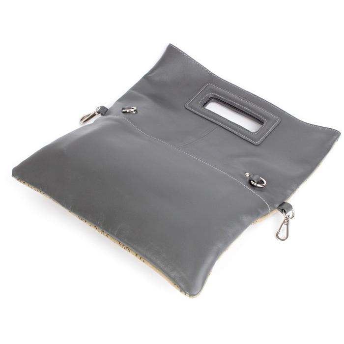 クラッチバッグ/レディースバッグ/本革・インレイフローラル/ショルダーベルト付 |  | 01