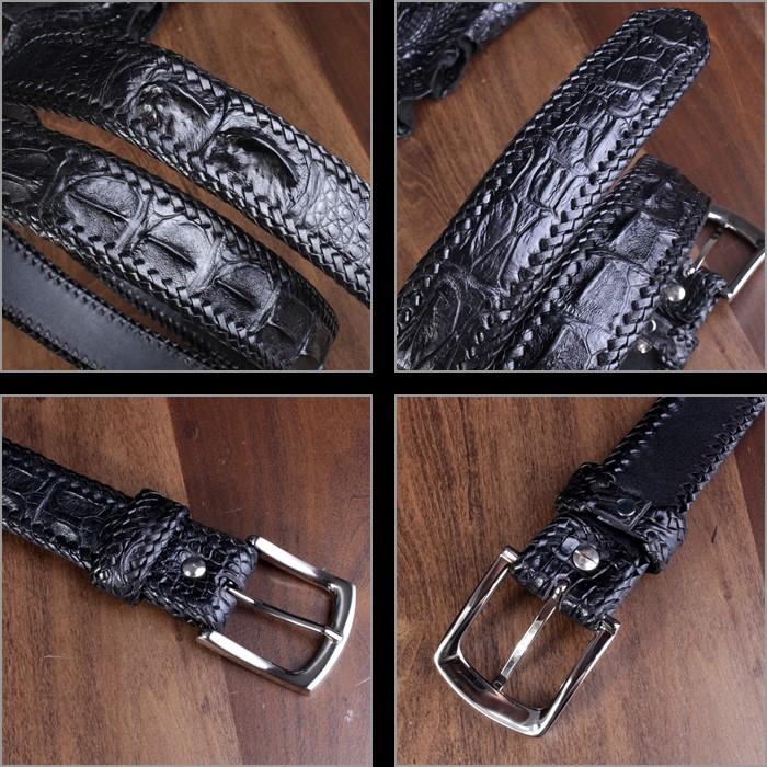 ベルト メンズ 革/クロコダイル・ブラック/ホーンバック T1 |  | 02