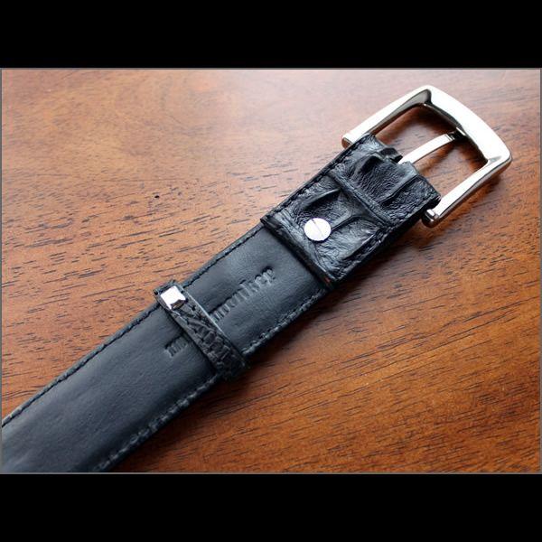 ベルト メンズ 革/クロコダイル・ブラック/ホーンバック T2 |  | 04