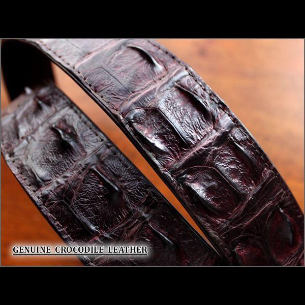 ベルト メンズ 革/クロコダイル・ブラウン/ホーンバック T2 |  | 02