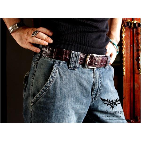 ベルト メンズ 革/クロコダイル・ブラウン/ホーンバック T2 |  | 05