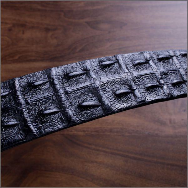 ベルト メンズ 革/クロコダイル・ブラック/ホーンバック |  | 03