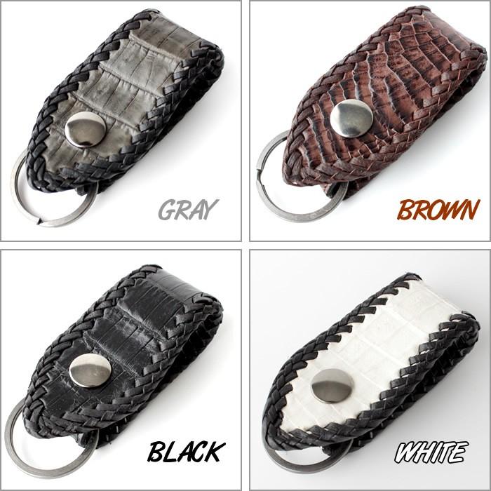 キーホルダー 革/バイカーズウォレット/クロコダイルベルトループ |  | 02