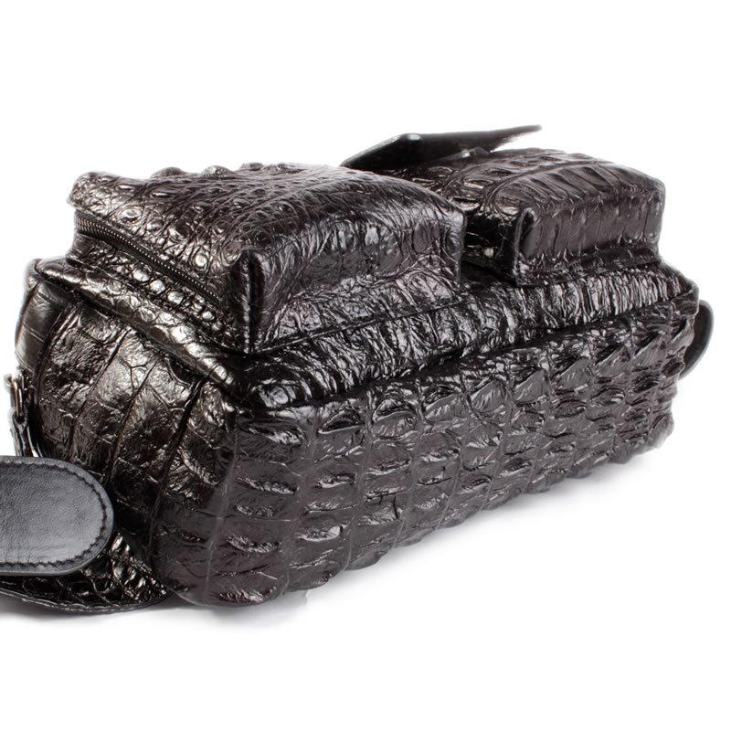 クロコダイル・本革メンズバッグ/クラウンクロコ/ボディバッグ・ウエストバッグ/ブラック/40代 50代 |  | 07
