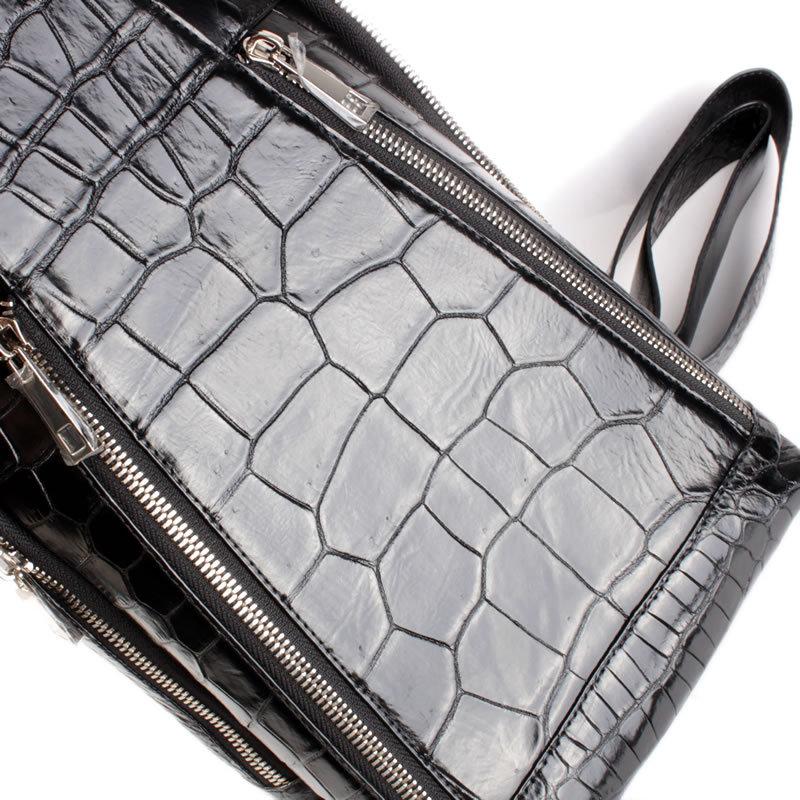 クロコダイルレザー・本革メンズバッグ/ショルダーバッグ/ボディバッグ・縦バッグ/ブラック |  | 02